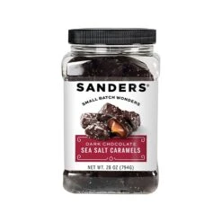 Sanders Small Batch Wonders Miniatures Sea Salt Caramels Dark Chocolate Pieces, 28 Oz. (MRY27718)