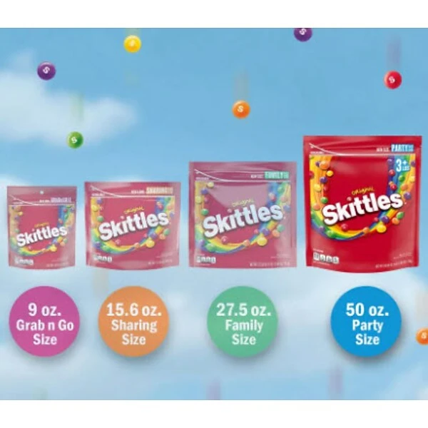 Skittles Original Fruit Flavored Candy, 50 Oz. (WMW28092) 4 Skittles Original Fruit Flavored Candy, 50 Oz. (WMW28092) - Image 2