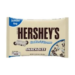 Hershey's Cookies 'n' Crème Snack Size White Chocolate Candy Bar, 17.1 Oz., 2 (246-00029)