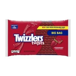 Twizzlers Strawberry Twists Big Bag Licorice, 32 Oz, 2/Pack (246-00041)