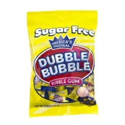 Dubble Bubble Sugar Free Bubble Gum Gum, 3.25 Oz., 12/Bag (291-00001)