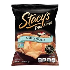 Stacy's Simply Naked Pita Chips, 1.5 Oz., 24 Bags/Pack (295-00039)