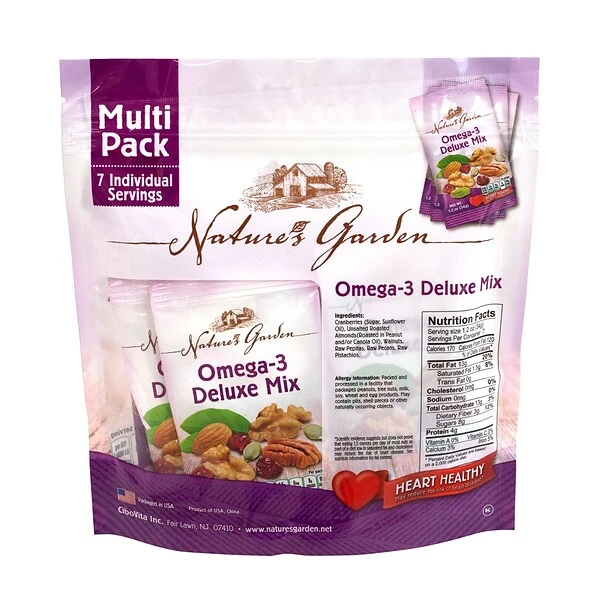 Nature's Garden Omega-3 Deluxe Mix, 1.2 Oz., 7 Count/Pack, 6/Pack (7025) 4 Nature's Garden Omega-3 Deluxe Mix, 1.2 Oz., 7 Count/Pack, 6/Pack (7025) - Image 2