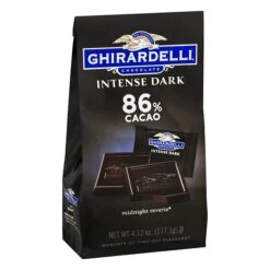 Ghirardelli Intense Dark 86% Cacao Dark Chocolate Candy Bar, 4.12 Oz., 3/Bag (300-01033)
