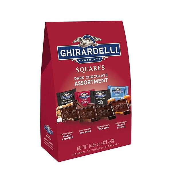 Ghirardelli Squares Dark Chocolate Assorted Candy Bar, 14.86 Oz. (300-01037) 3 Ghirardelli Squares Dark Chocolate Assorted Candy Bar, 14.86 Oz. (300-01037)