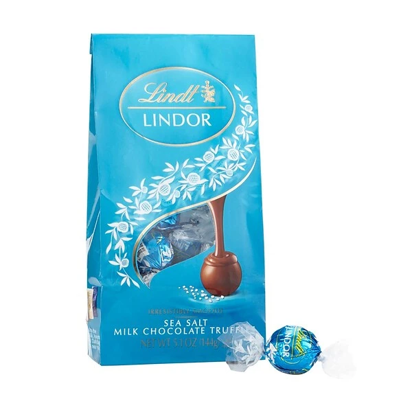 Lindt Lindor Truffle Sea Salt Milk Chocolate Truffles, 5.1 Oz., 3/Pack (301-01012) 3 Lindt Lindor Truffle Sea Salt Milk Chocolate Truffles, 5.1 Oz., 3/Pack (301-01012)