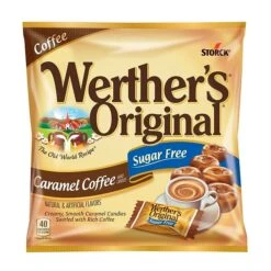 Werther's Original Sugar Free Caramel Coffee Candy, 1.46 Oz., 12 Count (035537)