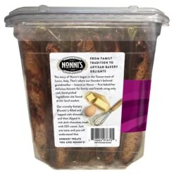 Nonni's Individually Wrapped Salted Caramel Italian Cookies, .86oz Value Pack Of 25 In A 21.5oz Tub