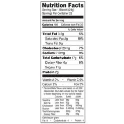 Nonni's Individually Wrapped Salted Caramel Italian Cookies, .86oz Value Pack Of 25 In A 21.5oz Tub 8 Nonni's Individually Wrapped Salted Caramel Italian Cookies, .86oz Value Pack Of 25 In A 21.5oz Tub -Gerber || Lindt || Mars Sales m007095432 s7