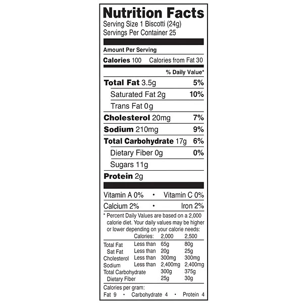 Nonni's Individually Wrapped Salted Caramel Italian Cookies, .86oz Value Pack Of 25 In A 21.5oz Tub 5 Nonni's Individually Wrapped Salted Caramel Italian Cookies, .86oz Value Pack Of 25 In A 21.5oz Tub - Image 3