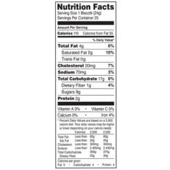 Nonni's Individually Wrapped Dark Chcolate Almond Italian Cookies, .86oz Value Pack Of 25 In A 21.5oz Tub -Gerber || Lindt || Mars Sales m007095436 s7