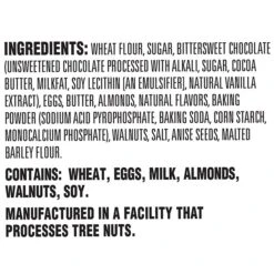 Nonni's Individually Wrapped Dark Chcolate Almond Italian Cookies, .86oz Value Pack Of 25 In A 21.5oz Tub -Gerber || Lindt || Mars Sales m007095437 s7