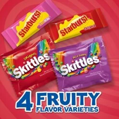 STARBURST And SKITTLES Variety Mix 104.4 Oz Bag, 255 Pieces (220-00768)