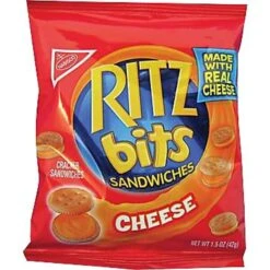 Nabisco Ritz-Bits Crackers, Cheese, 1.5 Oz., 60/Carton (NFG06834)