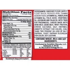 Sunshine® Cheez-It Crackers, 1.5 Oz. Bags, 60 Bags/Box