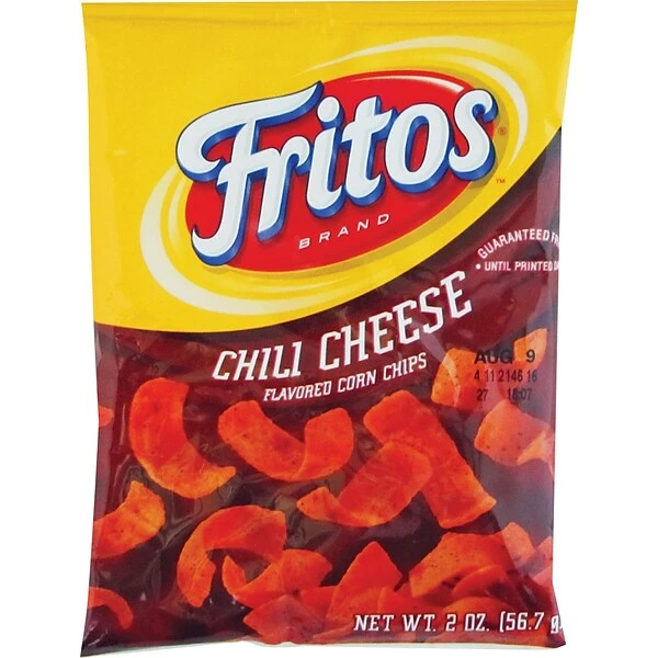 Fritos Chili Cheese Corn Chips, 2 Oz., 64 Bags/Pack (FRI44354) 4 Fritos Chili Cheese Corn Chips, 2 Oz., 64 Bags/Pack (FRI44354) - Image 2