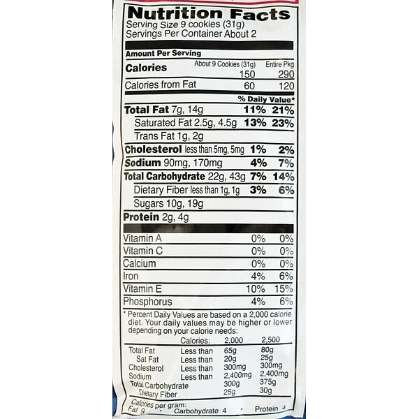 Grandma's® Mini Vanilla Creme Cookies; 60 Bags/Box 3 Grandma's® Mini Vanilla Creme Cookies; 60 Bags/Box