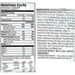 Grandma's® Homestyle Chocolate Chip Cookies; 2.5 Oz. Bags, 60 Bags/Box