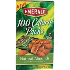 Emerald Natural Almonds, 100 Calorie Pack, 7/PK