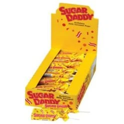 Sugar Daddy Small Caramel Hard Candy, 0.47 Oz., 48 Pieces (209-00017)