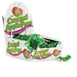 Caramel Apple Pops; 31.7 Oz. Box, 48 Lollipops/Box