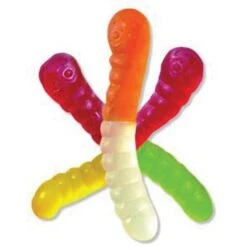 Mini Fruit Gummy Worms, 5 Lb. Bulk