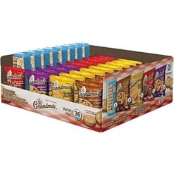 Grandma's Cookies Variety Pack, 36 Packs/Box (FRI14867)