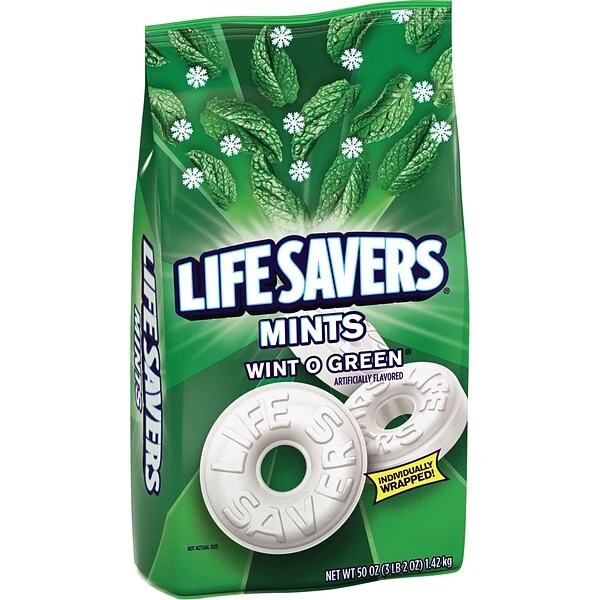 Lifesavers® Wint-O-Green, 50 Oz. Bag 3 Lifesavers® Wint-O-Green, 50 Oz. Bag