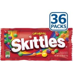 Skittles Original Fruit Flavored Candy, 2.17 Oz, 36/Box (MMM01160)