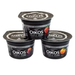 Dannon Oikos Triple Zero Blended Greek Nonfat Yogurt Variety Pack, 5.3 Oz., 18/Pack (902-00027) -Gerber || Lindt || Mars Sales s1114005 s7