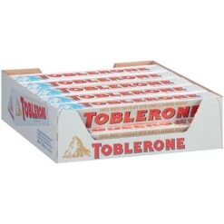 Toblerone Swiss White Chocolate With Honey-Almond Nougat Candy Bar, 3.5 Oz., 20/Pack (304-00027)