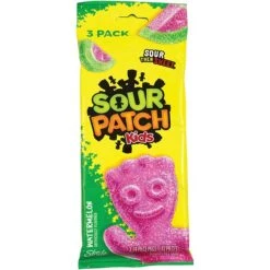 Sour Patch Kids Sugar Free Watermelon Gum, 3 Count, 4/Pack (304-01079)