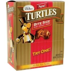 DeMet's Turtles Snack Size Pecans, Chocoloate & Caramel Milk Chocolate Candy Bar, .42 Oz. (209-05618)