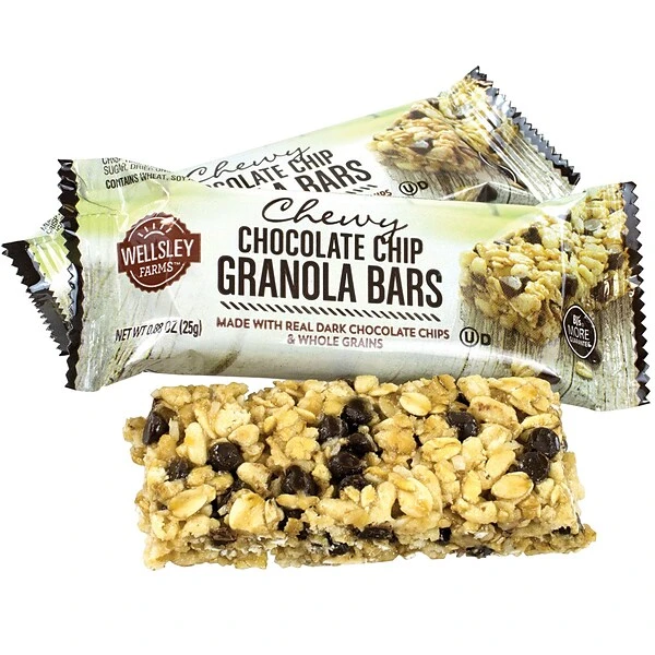 Wellsley Farms Chewy Chocolate Chip Granola Bars, .88 Oz, 60 Count 3 Wellsley Farms Chewy Chocolate Chip Granola Bars, .88 Oz, 60 Count