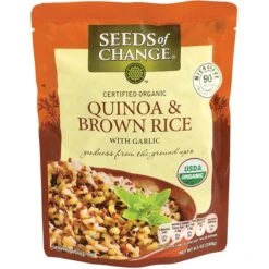 Seeds Of Change Quinoa & Brown Rice With Garlic, 8.5 Oz, 6 Count
