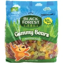 Black Forest Assorted Fruit Flavors Gummy Bears, (220-00585)