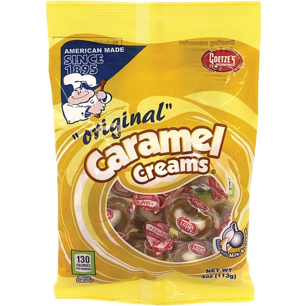 Goetze's Vanilla Caramel Creams Caramels, 4 Oz, 12 (258-00006) 3 Goetze's Vanilla Caramel Creams Caramels, 4 Oz, 12 (258-00006)
