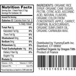 YumEarth Organic Tropical Fruit Snacks, 50 Count (1636)