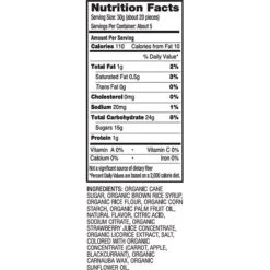 YumEarth Strawberry Organic Licorice, 5 Oz, 4/Pack (270-00045)