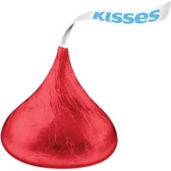 HERSHEY'S KISSES Red Foil Milk Chocolate Pieces, 66.67 Oz. (HEC60286)