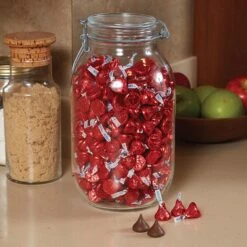 HERSHEY'S KISSES Red Foil Milk Chocolate Pieces, 66.67 Oz. (HEC60286) -Gerber || Lindt || Mars Sales s1123237 s7