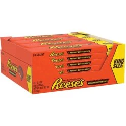REESE'S King Size Peanut Butter Cups, 2.8 Oz., 24 Count (HEC48000)