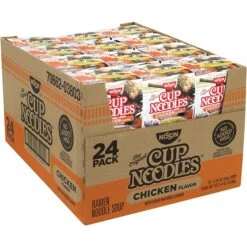 NISSIN Cup Noodles Chicken Flavor Ramen Noodle Soup, 2.25 Oz, 24 Count (220-00498) 9 NISSIN Cup Noodles Chicken Flavor Ramen Noodle Soup, 2.25 Oz, 24 Count (220-00498) -Gerber || Lindt || Mars Sales s1130869 s7