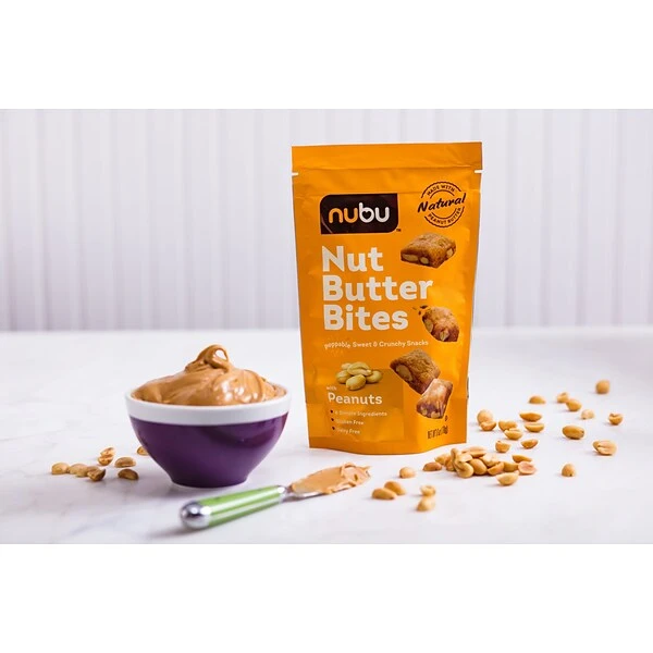 Nubu Nut Butter Bites With Peanuts, 6 Oz., 6/Case (NU67000) 4 Nubu Nut Butter Bites With Peanuts, 6 Oz., 6/Case (NU67000) - Image 2