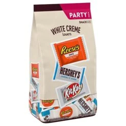 Hershey's Whie Crème Lovers Snack Size Reese's, Hershey's & KiKat White Chocolate Candy Bar, 31.6 Oz. (246-00353)