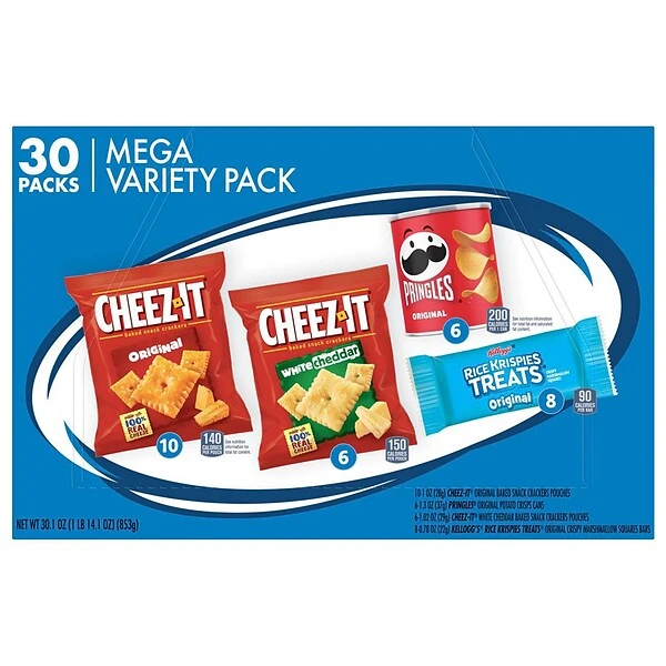 Cheez-It MVP Crackers, 30.1 Oz., 30 Packs/Box (KEE00149) 4 Cheez-It MVP Crackers, 30.1 Oz., 30 Packs/Box (KEE00149) - Image 2