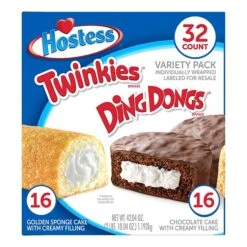 HOSTESS Twinkies And Ding Dongs Variety Pack, 1.31 Oz., 32/Box (220-01110) -Gerber || Lindt || Mars Sales sp103904225 s7