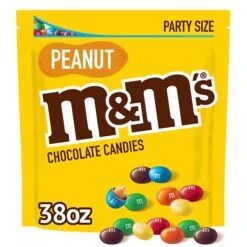 M&M's Party Size Peanut Milk Chocolate Pieces, 38 Oz. (MMM55116)