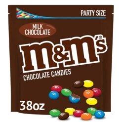 M&M's Party Size Miniatures Milk Chocolate Pieces, 38 Oz. (MMM55114)