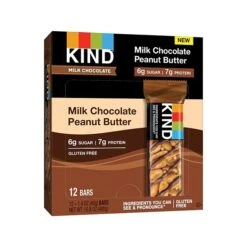KIND Bar, Milk Chocolate/Peanut Butter, 1.4 Oz.,12/Pack (28352)